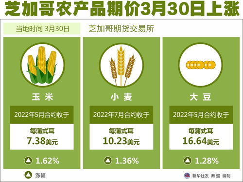 芝加哥農產品期價3月30日上漲，市場動態及影響因素分析
